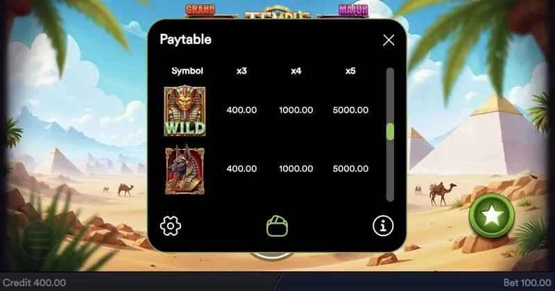 Temple of Treasures - avvio del round Hold & Win con simboli Cash Collector
